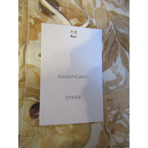 SIGNIFICANT OTHER Jean Shorts LENNY Biscuit Tapestry NWT MRP $199 Womens Size 2 - Picture 9 of 10